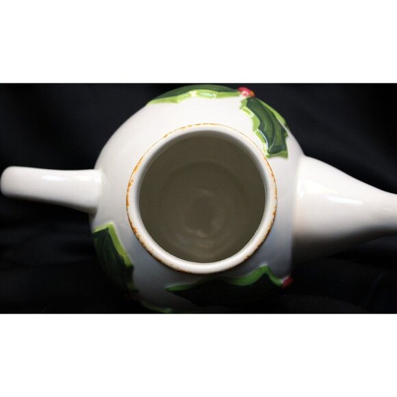 Southern Living Home Very Merry Teapot #40022 Ceramic Christmas Holiday Whimsy - Picture 11 of 11